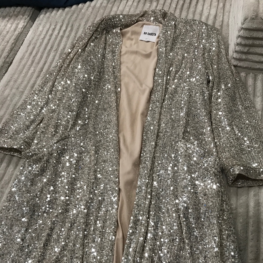 Sequin long Jacket by BB Dakota